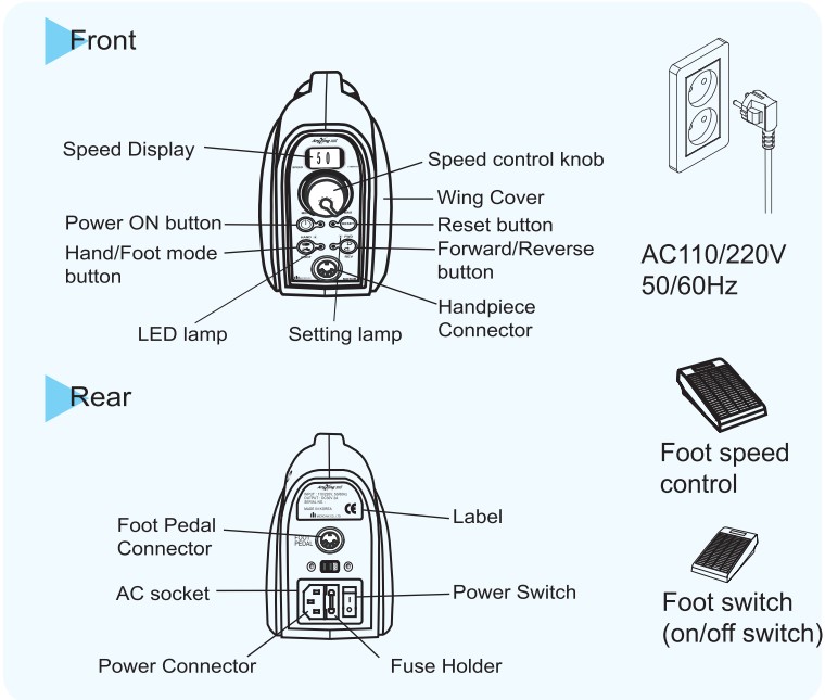 MicroNX Anyxing 300D Micro Motor 45 000 RPM